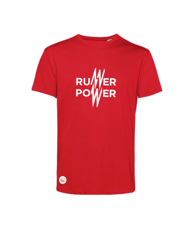 T-shirt Run'in Lyon Le Tempo Run Mixte Rouge