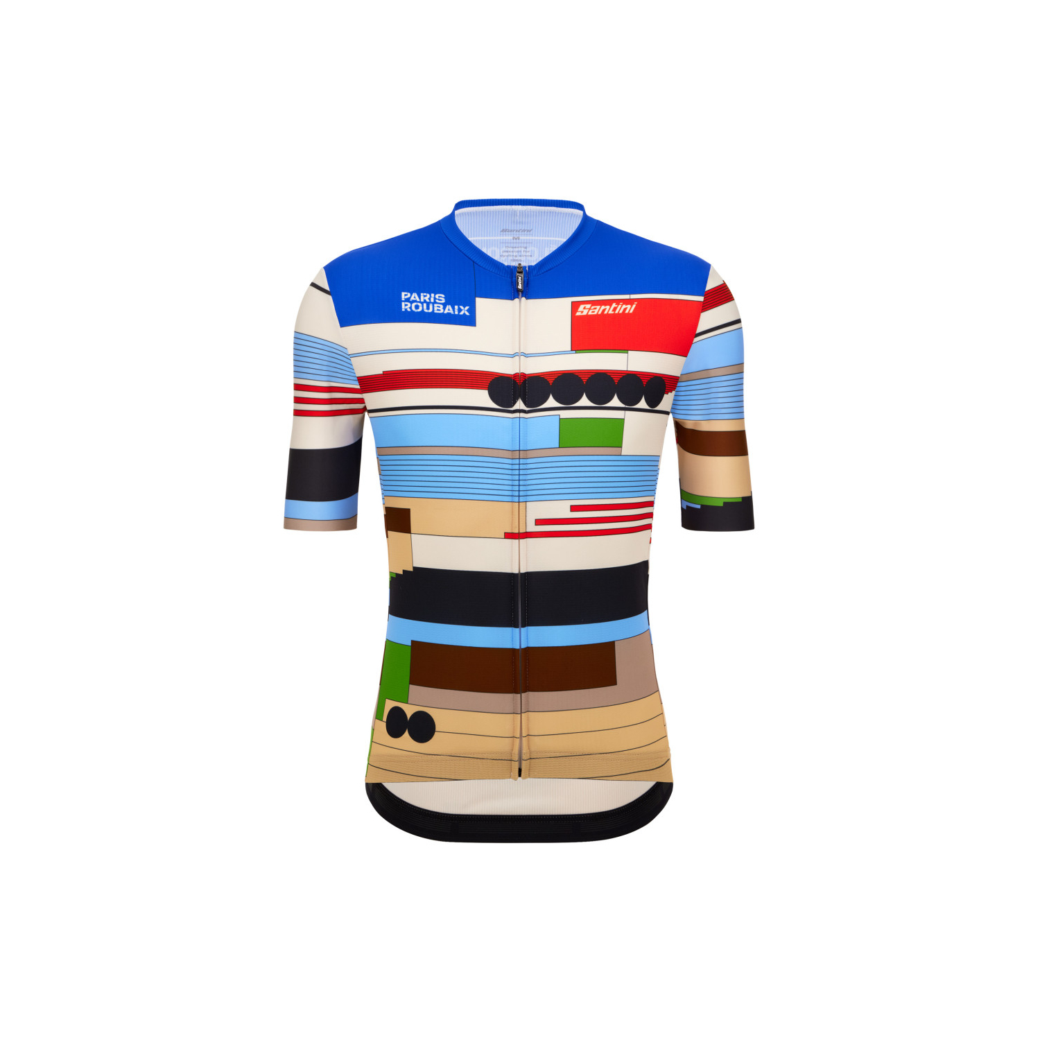 Maillot Cyclisme Santini Homme Taille M – Multicolore, Occasion état Correct
