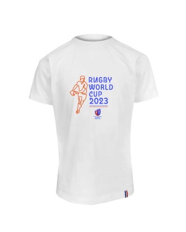 T-shirt Coupe du Monde de Rugby France 2023  Player Made in France Blanc Enfant