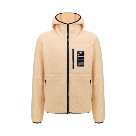 Veste Capuche UCI Championnat du Monde Hooded Fleece Mixte Beige