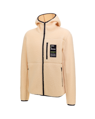 Veste Capuche UCI Championnat du Monde Hooded Fleece Mixte Beige