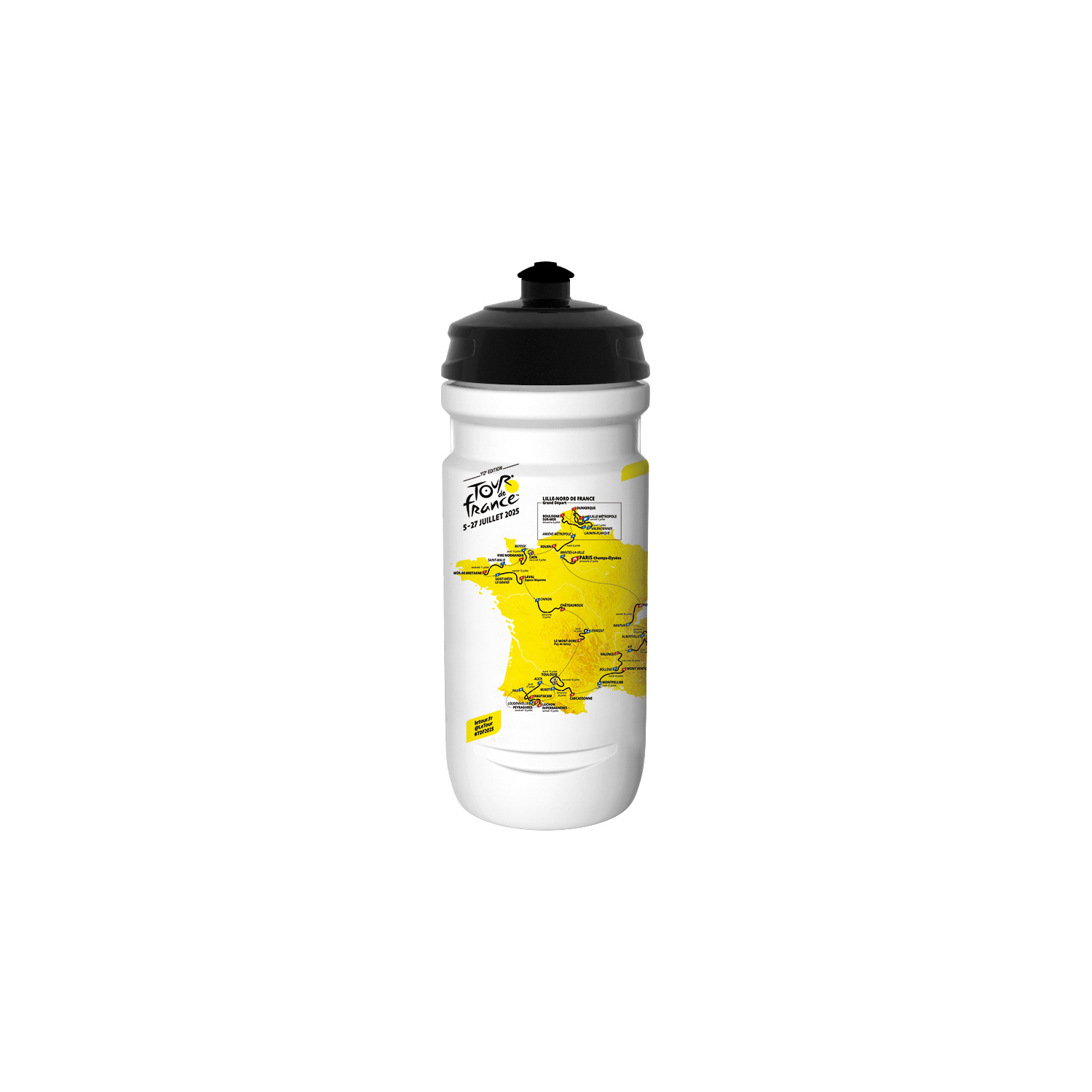 Tour De France Map 2025 White Bottle