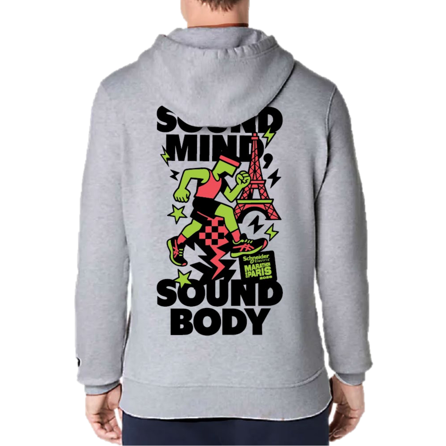 Sweat Marathon de Paris Asics French Grey Heather