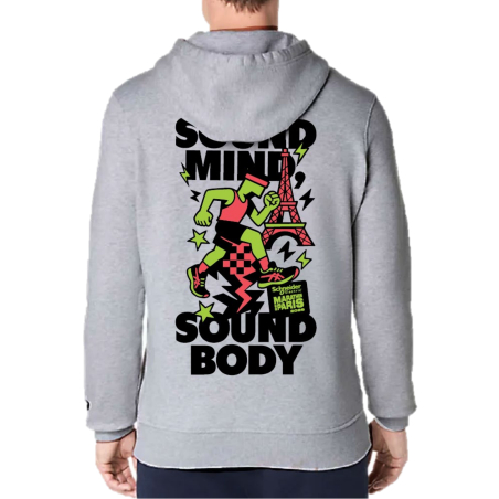 Sweat Marathon de Paris Asics French Grey Heather