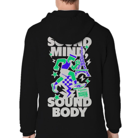 Sweat Marathon de Paris Asics French Performance Black