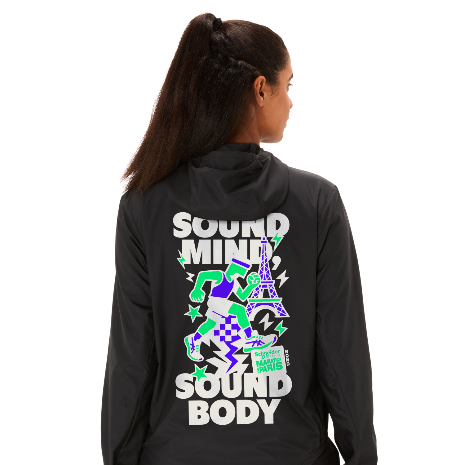 Veste Femme Marathon de Paris Asics Core Performance Black