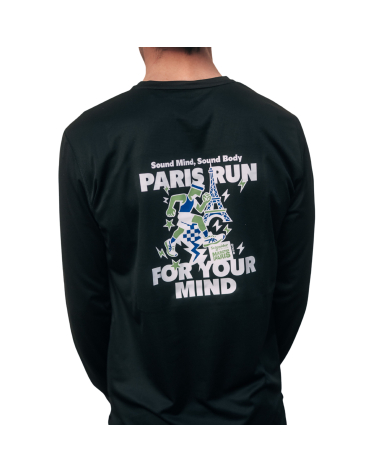 T-shirt Marathon de Paris Asics Core LS Performance Black