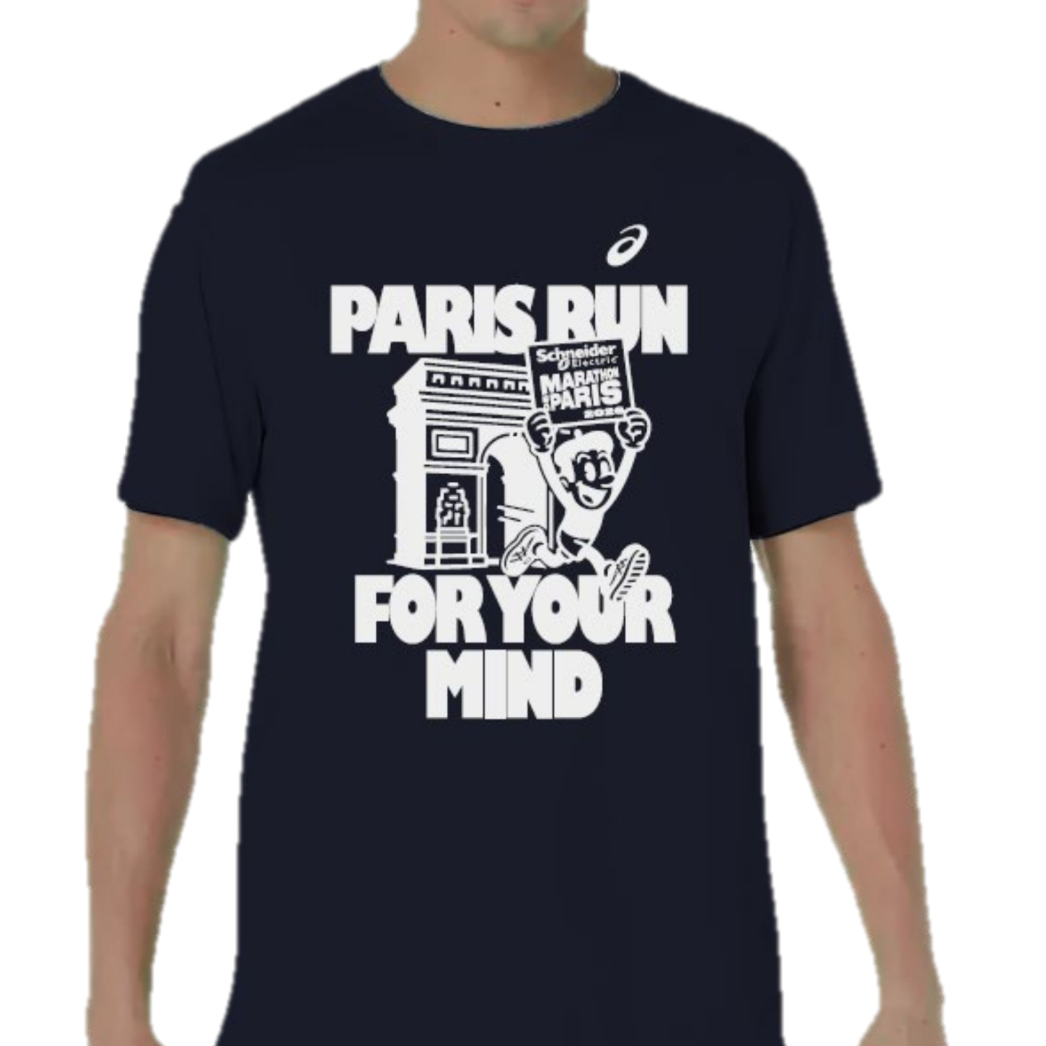 T-shirt Marathon de Paris Asics Core SS Performance Black
