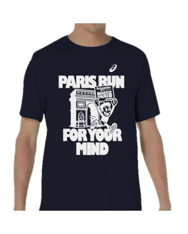 T-shirt Marathon de Paris Asics Core SS Midnight