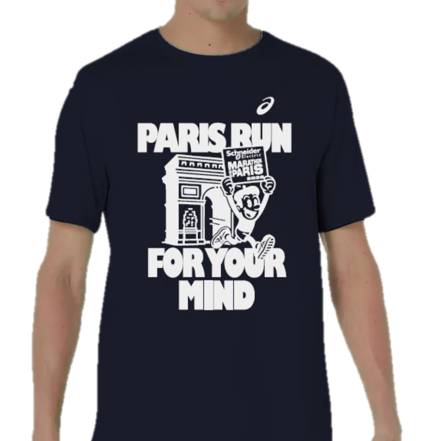 T-shirt Marathon de Paris Asics Core SS Midnight