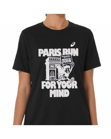 T-shirt Femme Marathon de Paris Asics Core SS Performance Black