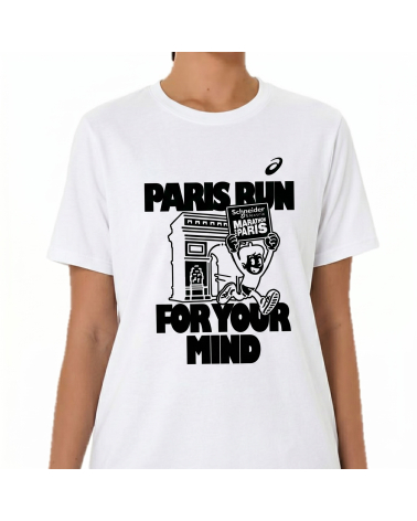 T-shirt Femme Marathon de Paris Asics Core SS Blanc