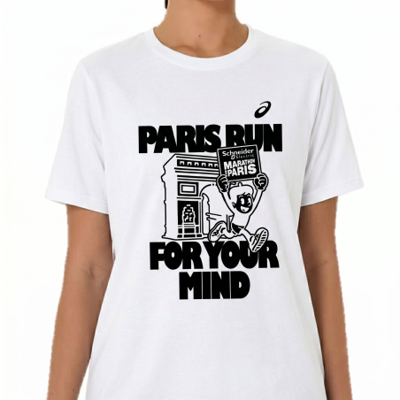 T-shirt Femme Marathon de Paris Asics Core SS Blanc