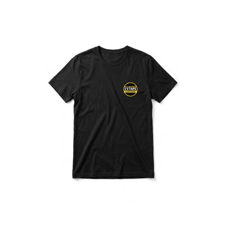 T-Shirt Etape du Tour Map Carré Mixte Noir