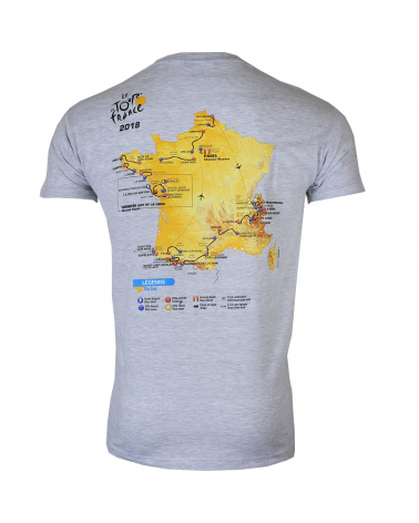 T-shirt Parcours Tour de France 2018 Homme