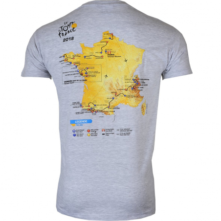 T-shirt Parcours Tour de France 2018 Homme